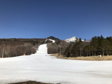 シーズン終盤　清里のスキー